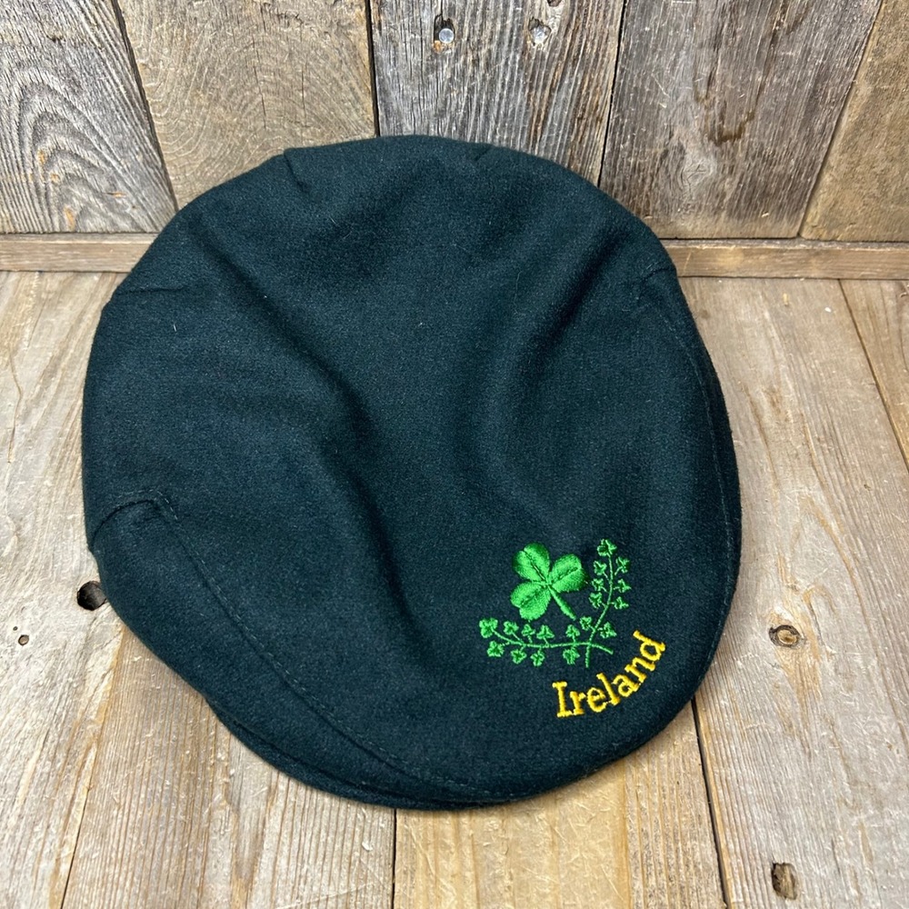 Vintage Shandon Ireland Embroidered Scally Newsboy Cabbie Cap Hat Men's